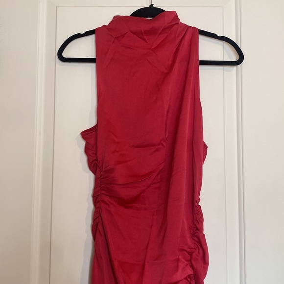 A.L.C. Inez Maxi Dress Deep Fucshia Size 6 EUC - Picture 4 of 12
